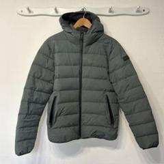 Abercrombie & Fitch ベルト付きダウンジャケット グレー S