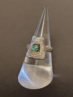 ヴィンテージ　ASCOPA ローマングラス　925 シルバー　リング ANCIENT ROMAN GLASS - SILVER ROCK RING | Ascopa Jewelry