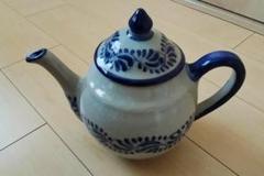 メキシコ　プエブラ州　タラベラ焼き　ティーポット