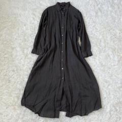 untitled アンタイトル　リネン　シャツ　ワンピース　マキシロング