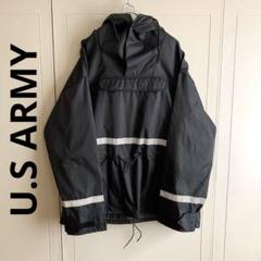 ARMYナイロンジャケット 古着 U.S.ARMY ナイロン トレーニングジャケット 黒 黄色