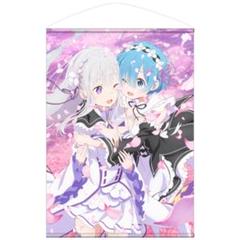 さ*中様 シークレット　バスタオル　タペストリー　Re:ゼロ　リゼロ　エミリア リゼロ Re:ゼロから始める異世界生活 エミリア120cmビッグタオル