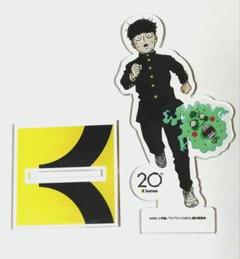 モブサイコ100 影山茂夫 エクボ ボンズ20周年記念展 スクエア缶バッジ 影山茂夫＆エクボ アクリルスタンド モブサイコ100 ボンズ20周年