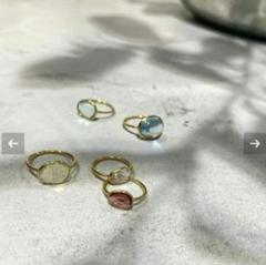 【Pondichery/ポンディシェリ】 オーバルリング
