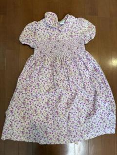 ローラアシュレイ　サイズ5 半袖　花柄　ワンピース