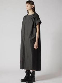 モード】Yohji Yamamoto 幾重 折り返し ロングワンピース