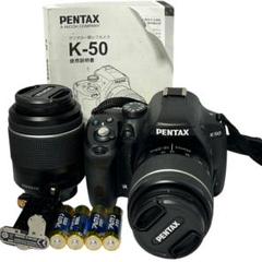 1100ショット☆PENTAX K-50 ダブルズームレンズ ペンタックス