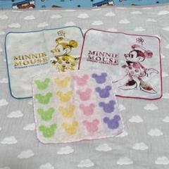ミニタオル　イマジニングザマジック 蜷川実花　ハンカチ　ミニー　ミニーマウス
