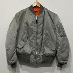 AMERICAN インディアン MA-1ジャケット シルバー グレー AMERICAN インディアン MA-1ジャケット シルバー グレー