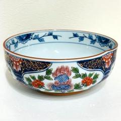 1820年～70年代　肥前有田　染付唐獅子牡丹文様大皿　大迫力！　直径55.5㎝ 染付獅子牡丹図大皿 文化遺産オンライン