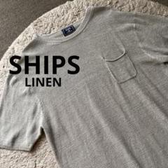SHIPSシップスSAFILIN LINEN short sleeve knitのサムネイル