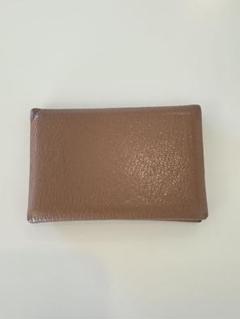 値下げ　HERMES ブラウン レザー 名刺入れ 値下げ HERMES ブラウン レザー 名刺入れ