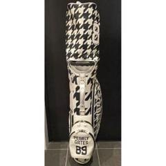 超熱 PEARLY 千鳥 白黒 89 キャディバッグ パーリーゲイツ GATES ゴルフバッグ・キャディバッグ