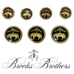 新品未使用BrooksBrothers 七宝焼ゴールドボタン7個カレンダーセット 新品未使用BrooksBrothers 七宝焼ゴールドボタン7個カレンダー