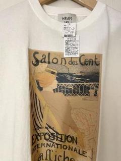 マレットメット別注HEAR MY NAME アートプリントTシャツ白