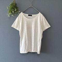 ディアマイミンクス［L］美品　コットン混　Tシャツ　カットソー　トップス　半袖