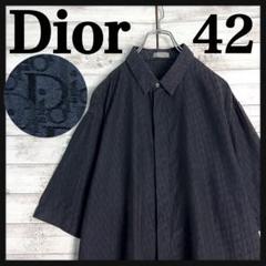 11108【美品・希少モデル】Dior☆総柄トロッター柄 定番カラーシャツ