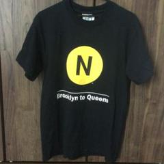 90sヴィンテージ　ブルックリンクィーンズ　ニューヨーク地下鉄路線　Tシャツ