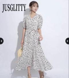 2025年最新】jusglitty フラワープリントワンピースの人気