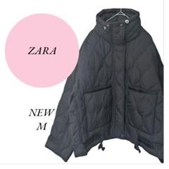 【ザラ】ZARA♡新品♡ジャケットキルティング♡ハイネック♡ジップアップ【М】黒