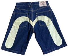 EVISU ヒッコリーデニムショーツ OLD HICKORY DENIM SHORTS/オールドヒッコリー デニムショーツ