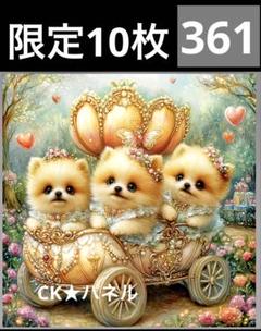 限定10枚　レアパネル生地　6柄セット　ポメラニアン　犬パネル生地