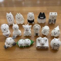 にゃんにゃんにゃんこ ★ ソフビ人形 フィギュア 13体 にゃんこ大戦争 フィギュア 指人形 ソフビ 食玩 31体+1 - メルカリ