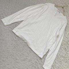 ikka ロングTシャツ ホワイト S カジュアル シンプル 着回し