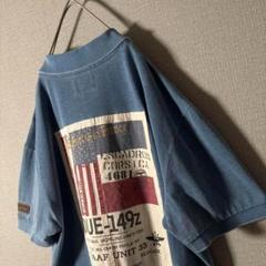 最高デザイン★アヴィレックス AVIREX ポロシャツ バックデカロゴ 刺繍 L