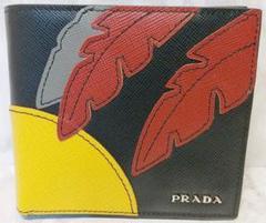 新品未使用✨PRADA プラダ　折り財布　サフィアーノ　ブラック　2M0738 2025年最新】Yahoo!オークション -pradaプラダ 2mo738の中古品