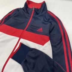 adidas トラックジャケット ジャージ上 マルチカラー 紺 メンズL