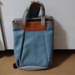新品　値下げしました　EAVUS水色レザーリュック・バックパック 新品 値下げしました EAVUS水色レザーリュック・バックパック