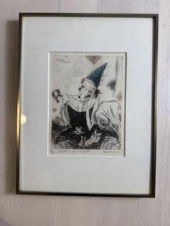 小林幸子 肖像画 M.Fujii 13/100 リトグラフ 額装 美術品No.2
