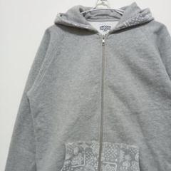 STUSSY WOMEN◆スリーブグラフィック/ショート丈/パーカー/M/ショーンフォント総柄 STUSSY ステューシー パーカー M デカロゴ 肉厚 ショーン