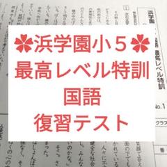 浜学園小5 国語最高レベル特訓2023年度問題集解答1〜4分冊1年分