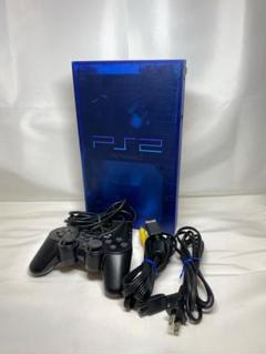 動作品 PS2 プレステ2 SCPH-37000 オーシャンブルー 限定