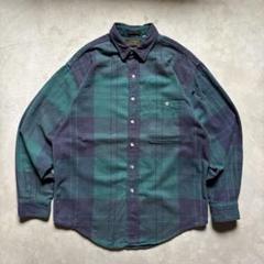 Eddie Bauer ネルシャツ 黒タグ