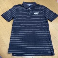 NIKE ネイビー ストライプ ポロシャツ 160㎝