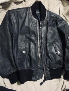 偉大な NICOLE CLUB Vintage 本革レザージャケット 日本限定 MA-1 ジャケット・アウター