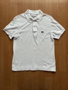 ラコステLACOSTE ホワイト ポロシャツ M(表示はXS) - メルカリ