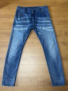 現行 DIESEL ジョグジーンズ W36 KROOLEY X-NE 灰青
