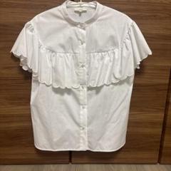 ✴︎usako✴︎yori♡スカラップカットソー　白と黒 ✴︎usako様専用✴︎yori♡スカラップカットソー 白と黒