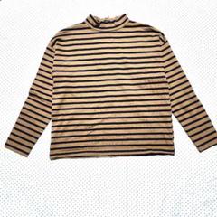 CROLLA クローラ ボーダー トップス ジッパー付き M