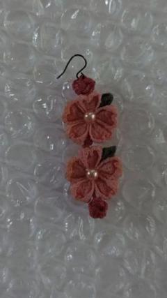 ピアス 片耳分 花 桜？ ピンク
