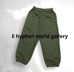 E hyphen world gallery イージー　サルエルパンツ　カーキ