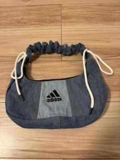 adidas リメイク古着再構築y2k グレーバッグ たまごっち付け