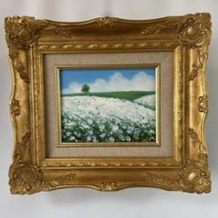 油絵 画家 ( 渡辺やすし )  赤い花 今話題のアイテムを 油絵 画家 AUCTION KOGIRE-KAI 赤い花