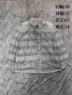 長袖シャツ サイズ38肩幅51身幅65着丈54袖丈