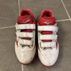 Mizuno トレーニングシューズ ホワイト/レッド