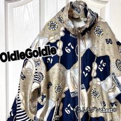 【高級素材】ジャケット　シャツ　ブルゾン シルク　ヴィンテージ　総柄　薄手　春物